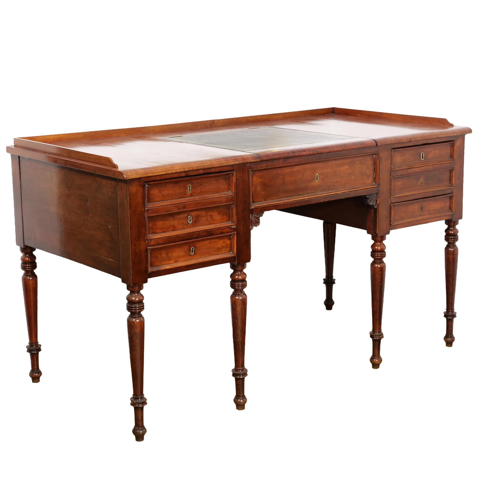 ENGLISH REGENCY STYLE MAHOGANY LIFT-TOP DRESSING TABLE OR DESK (1 of 16)