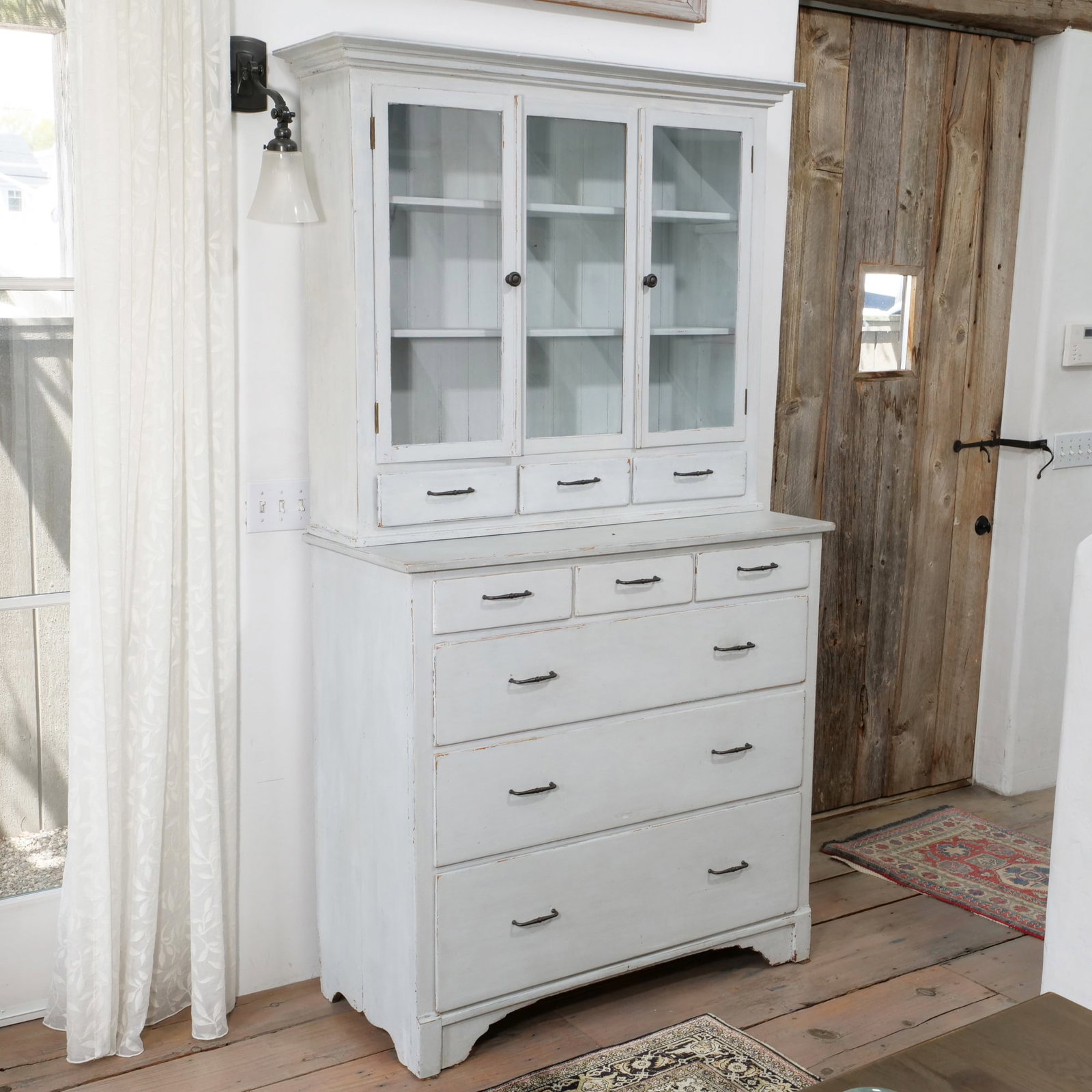 HUTTERITE PINE LINEN PRESS, C. 1880 - 3