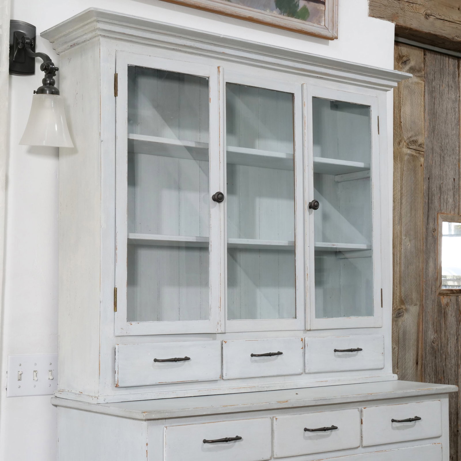 HUTTERITE PINE LINEN PRESS, C. 1880 - 5