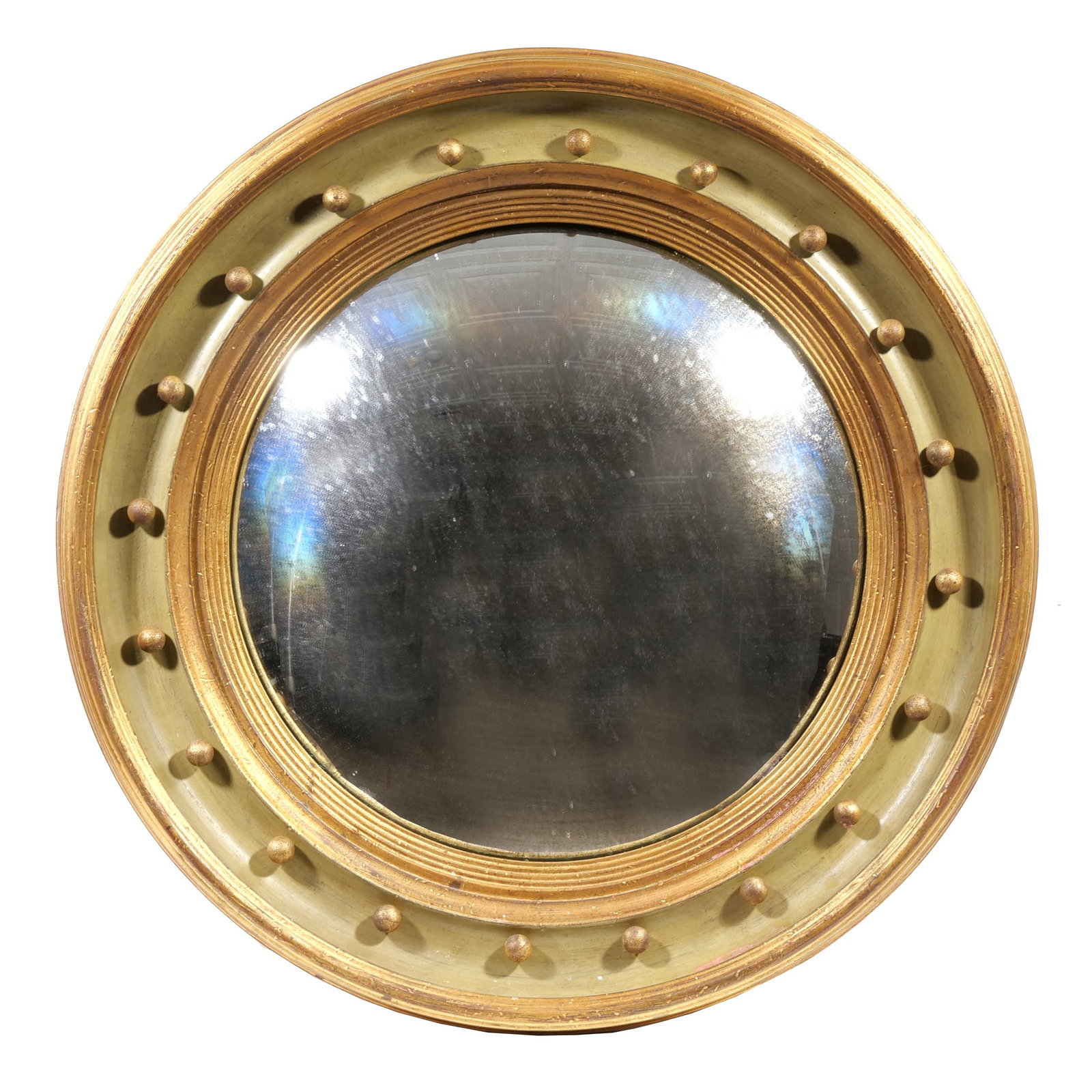 CHELSEA HOUSE FEDERAL STYLE CONVEX BULLSEYE MIRROR (1 of 4)