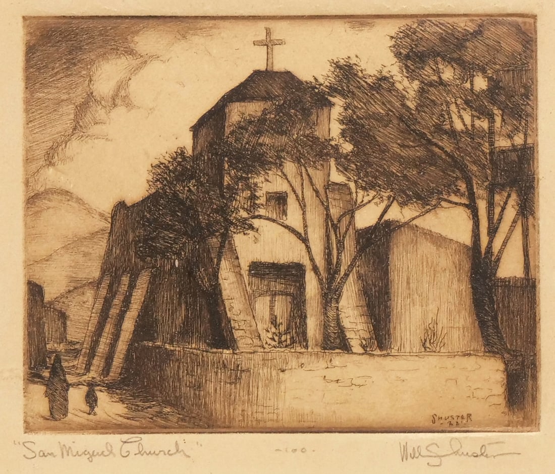 WILL SHUSTER (AMERICAN, 1893-1989) ETCHING (1 of 8)