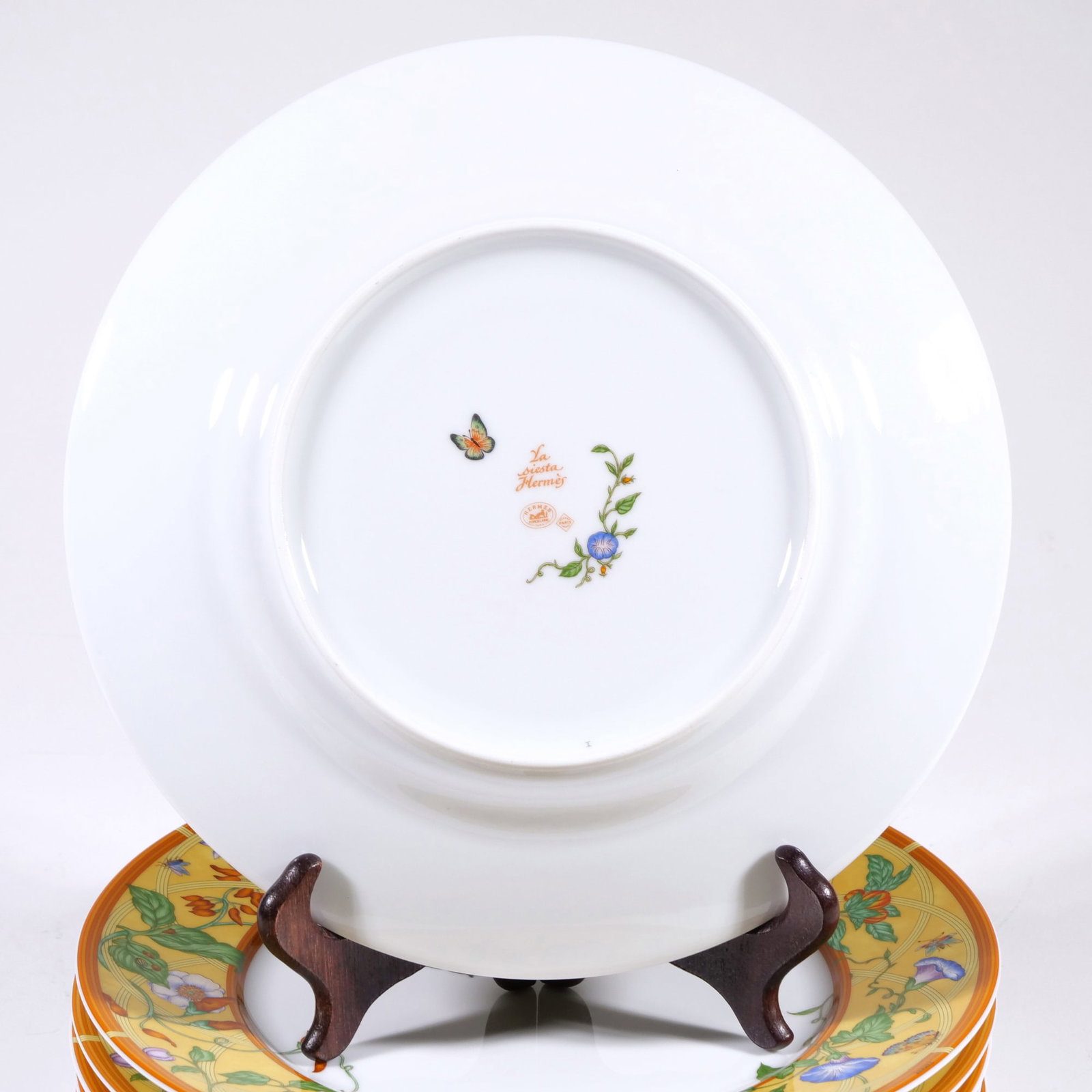 (10pc) HERMES HANDPAINTED PLATES - 11