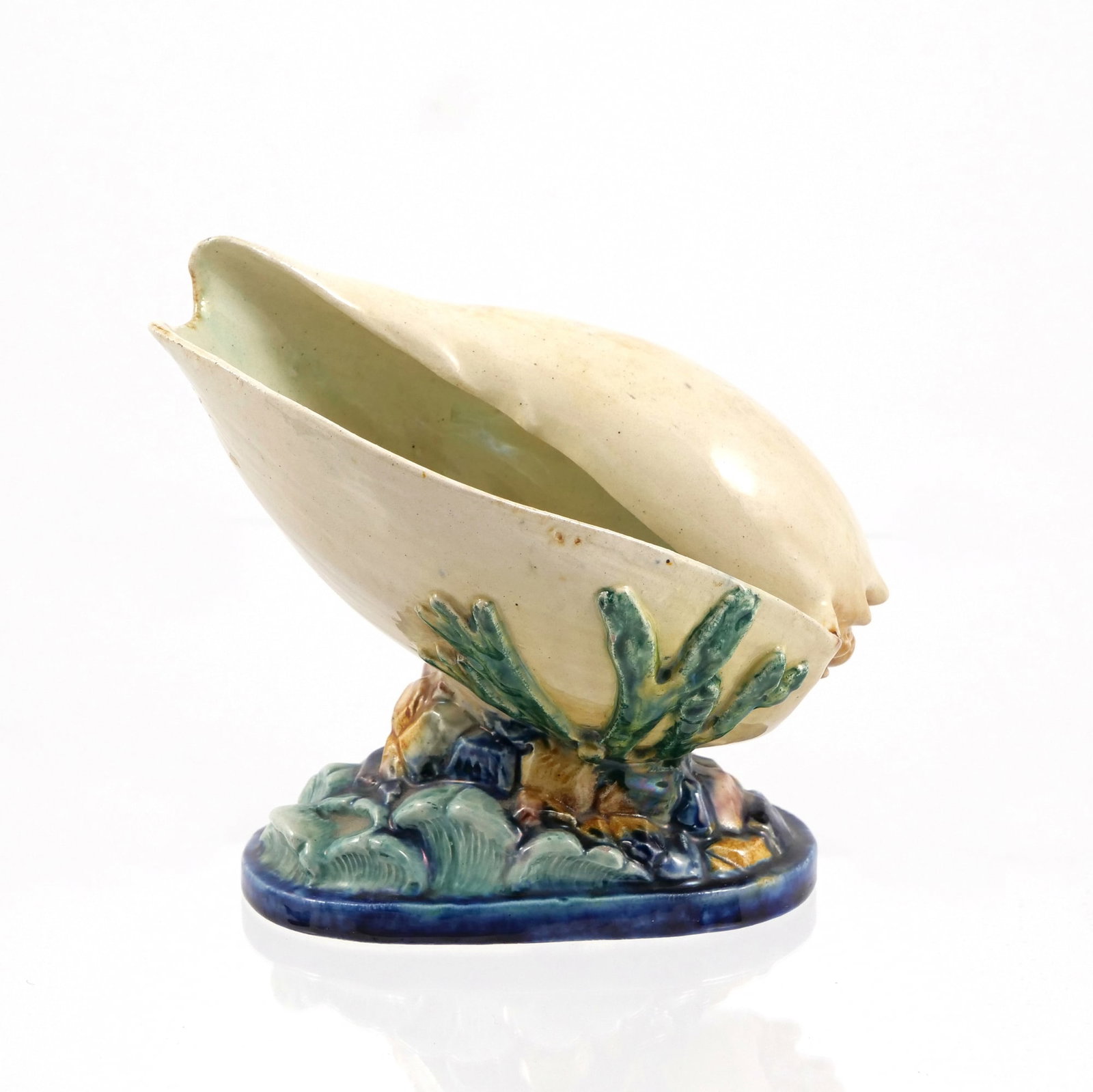 (2pc) GLAZED CERAMIC SHELLS - 2