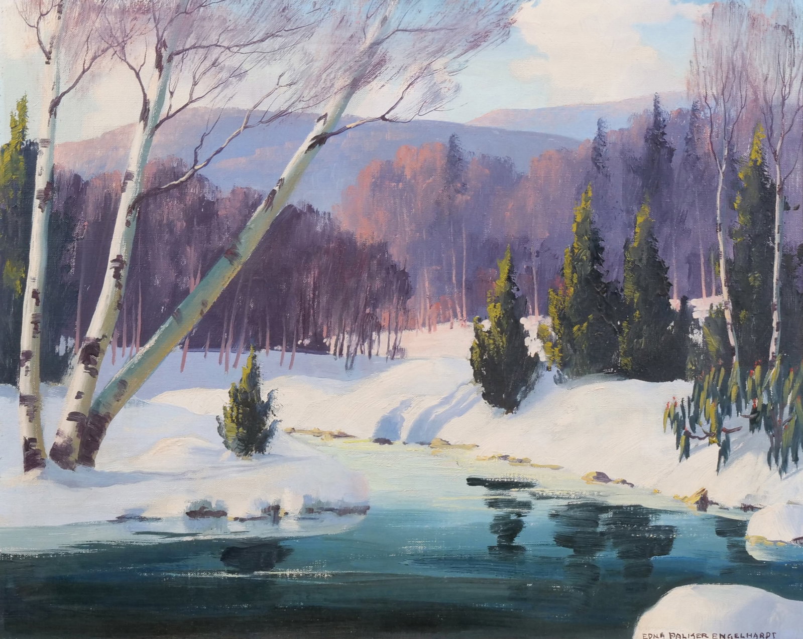 EDNA PALMER ENGELHARDT (AMERICAN, 1897-1991) OIL ON CANVAS (1 of 9)
