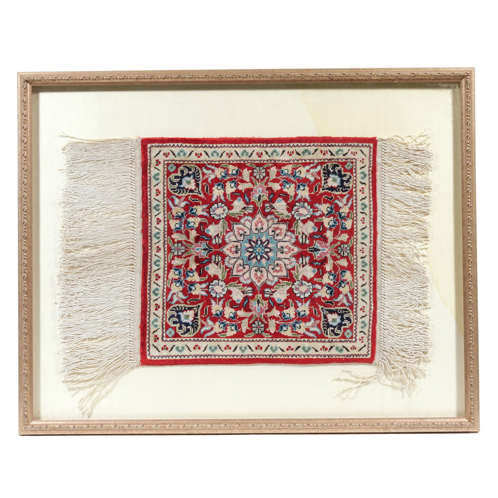 (2pc) FRAMED MINIATURE RUGS - 2