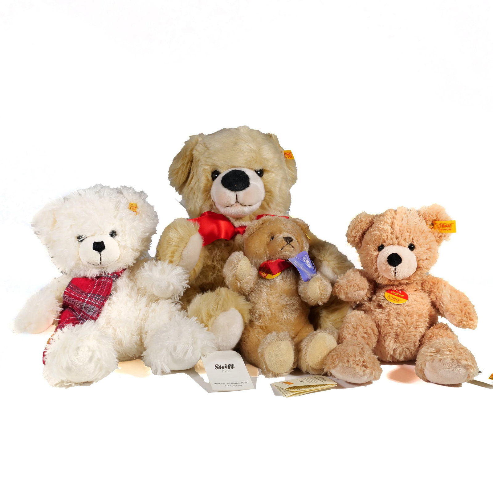 (4pc) STEIFF TEDDY BEARS (1 of 10)
