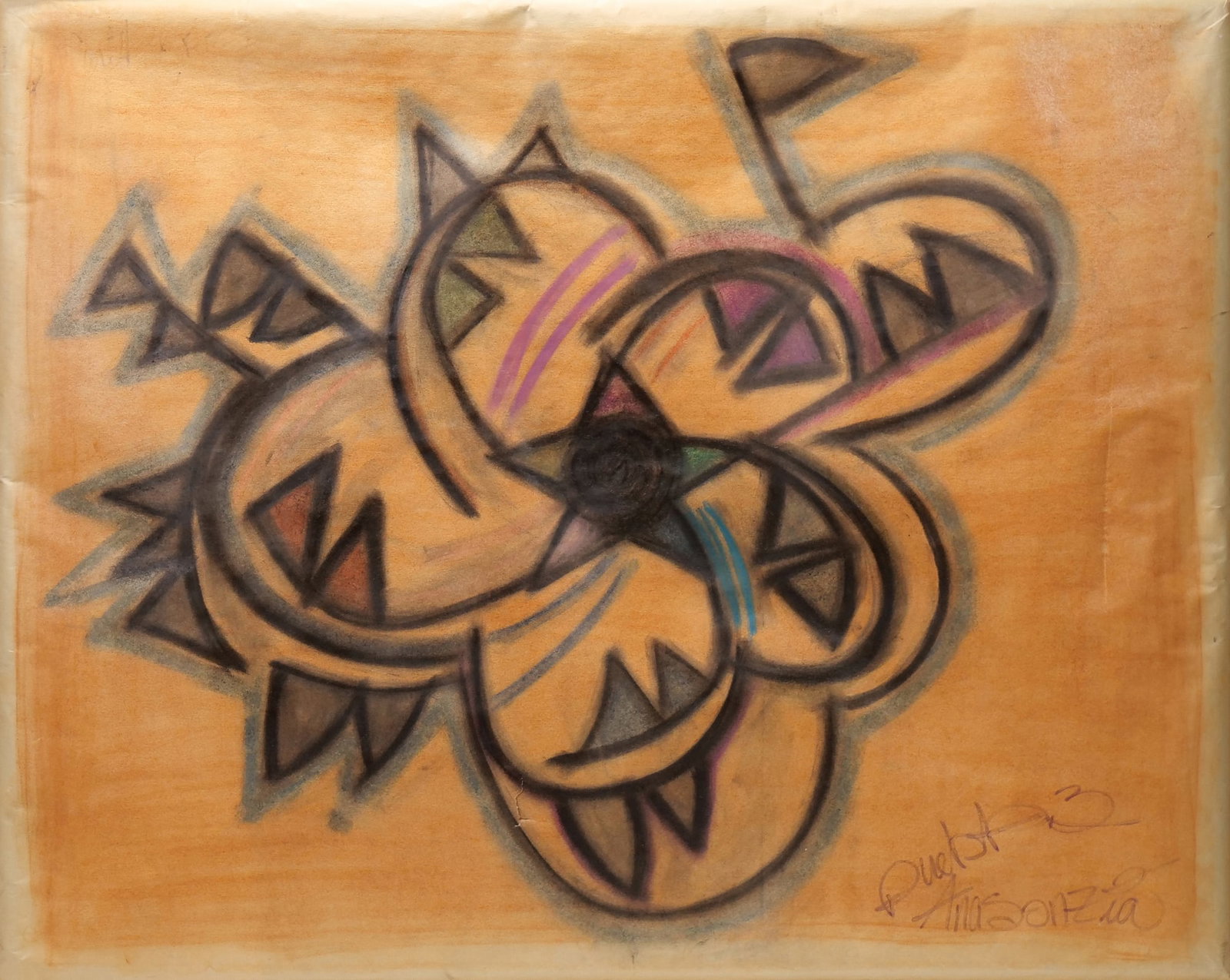 UNUSUAL 'PUEBLO' WORK ON PAPER (1 of 12)