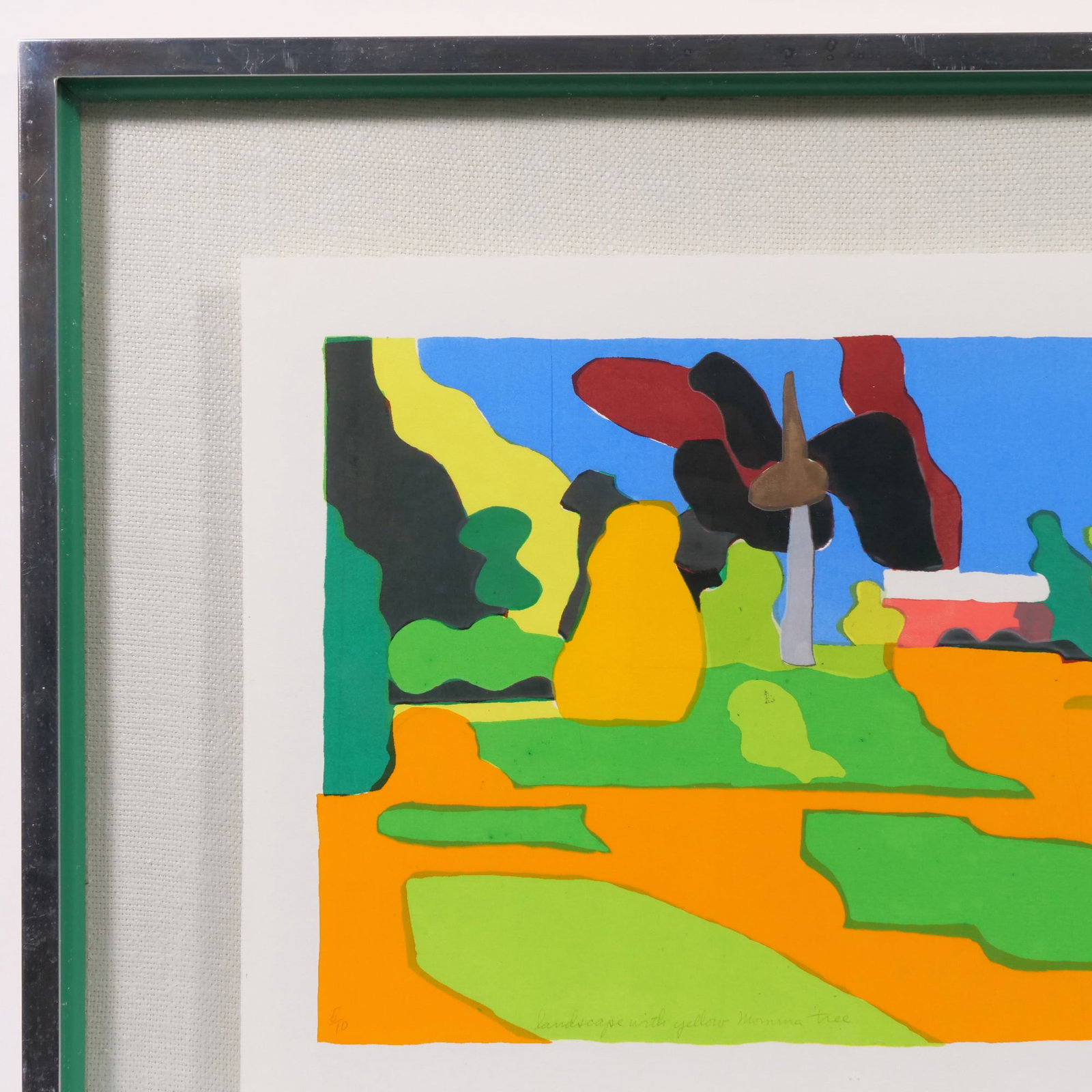 MID CENTURY SILKSCREEN PRINT SIGNED 'SQUIRES' - 3
