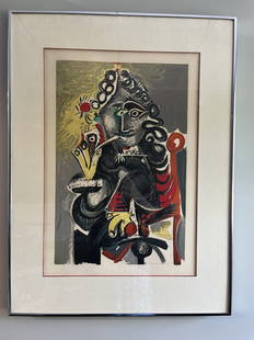 Pablo Picasso, Le Cavalier, Lithograph By Henri Deschamps Mourlot Paris 1968: Pablo Picasso, Le Cavalier, Lithograph PrintHenri Deschamps, Mourlot Paris. 25.5 x 19.5 in. (64.77 x 49.53 cm)