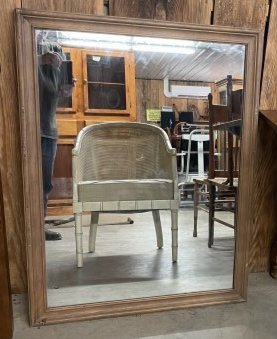 Heavy 1960s Rococo Mirror: Heavy 1960s Rococo Mirror 28" x 40" Frame is not wood, it is heavy plastic.