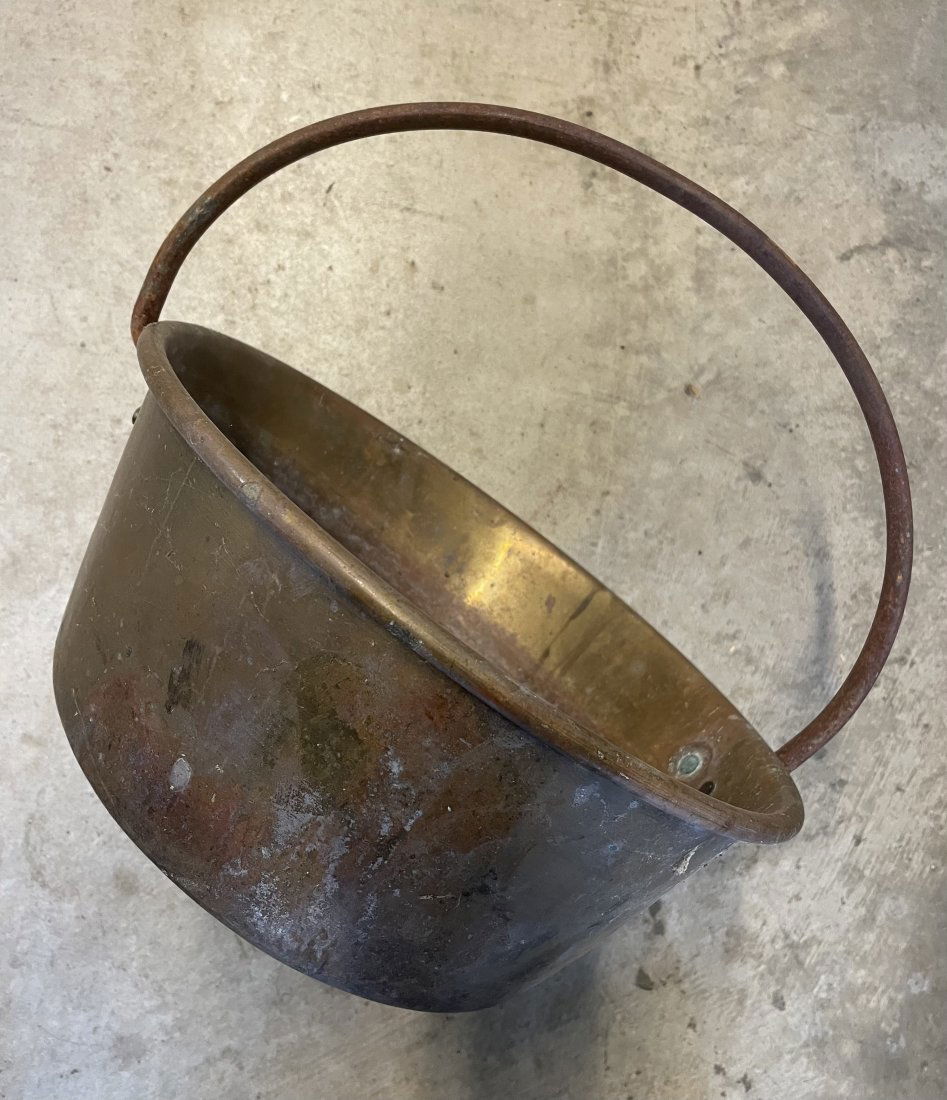Antique Brass Cooking Pan (1 of 3)