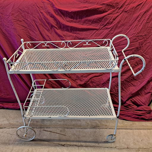 Vintage Metal Tea Cart