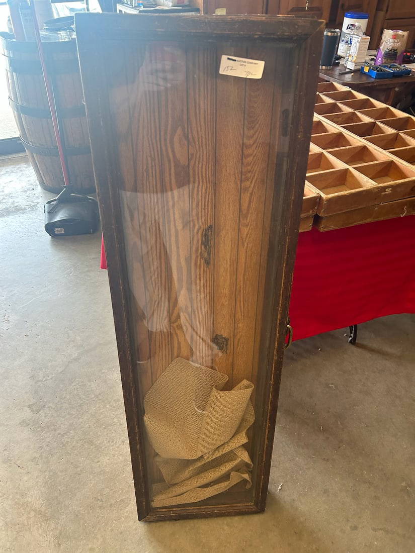 7 Piece Antique & Vintage Display Cases Auction