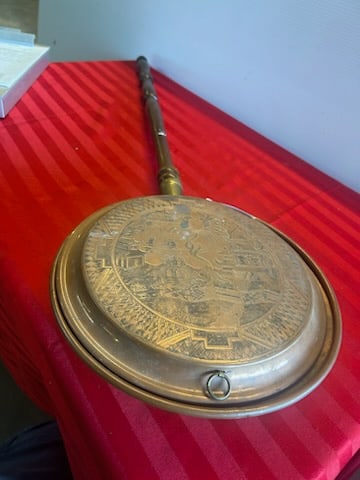 English Copper Bed Warmer (1 of 5)