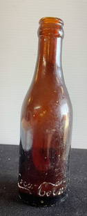 Antique Rare Brown Glass Coca-Cola Bottle: Antique rare brown glass Coca-Cola bottle, marked Coca-Cola on front bottom & Memphis, TN on back bottom, no damage, mint condition, 8"T