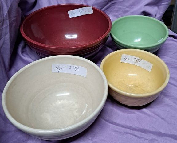 4 Piece Bowl Lot (1 of 2)