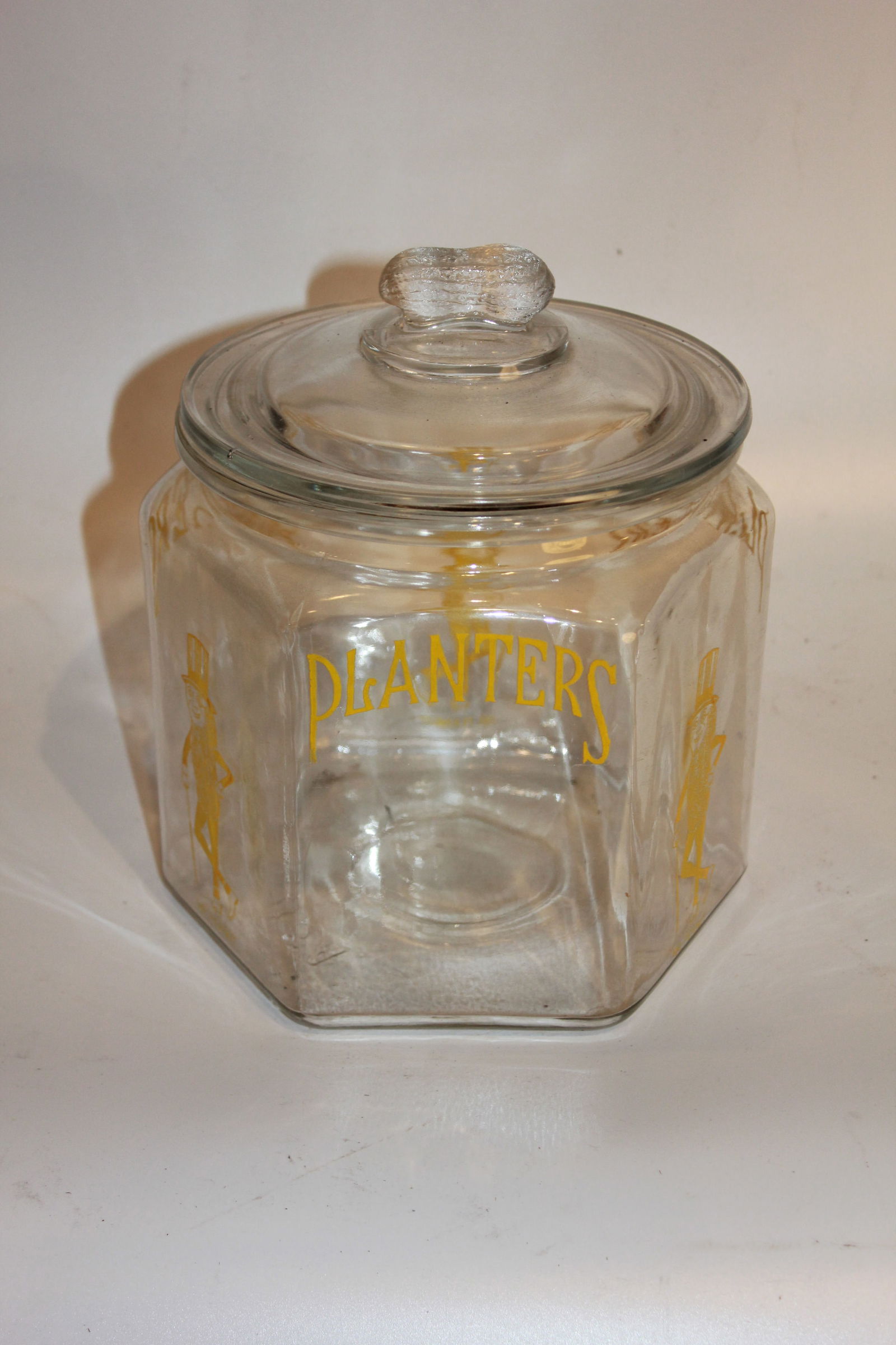 Planters peanut jar glass with lid (1 of 2)