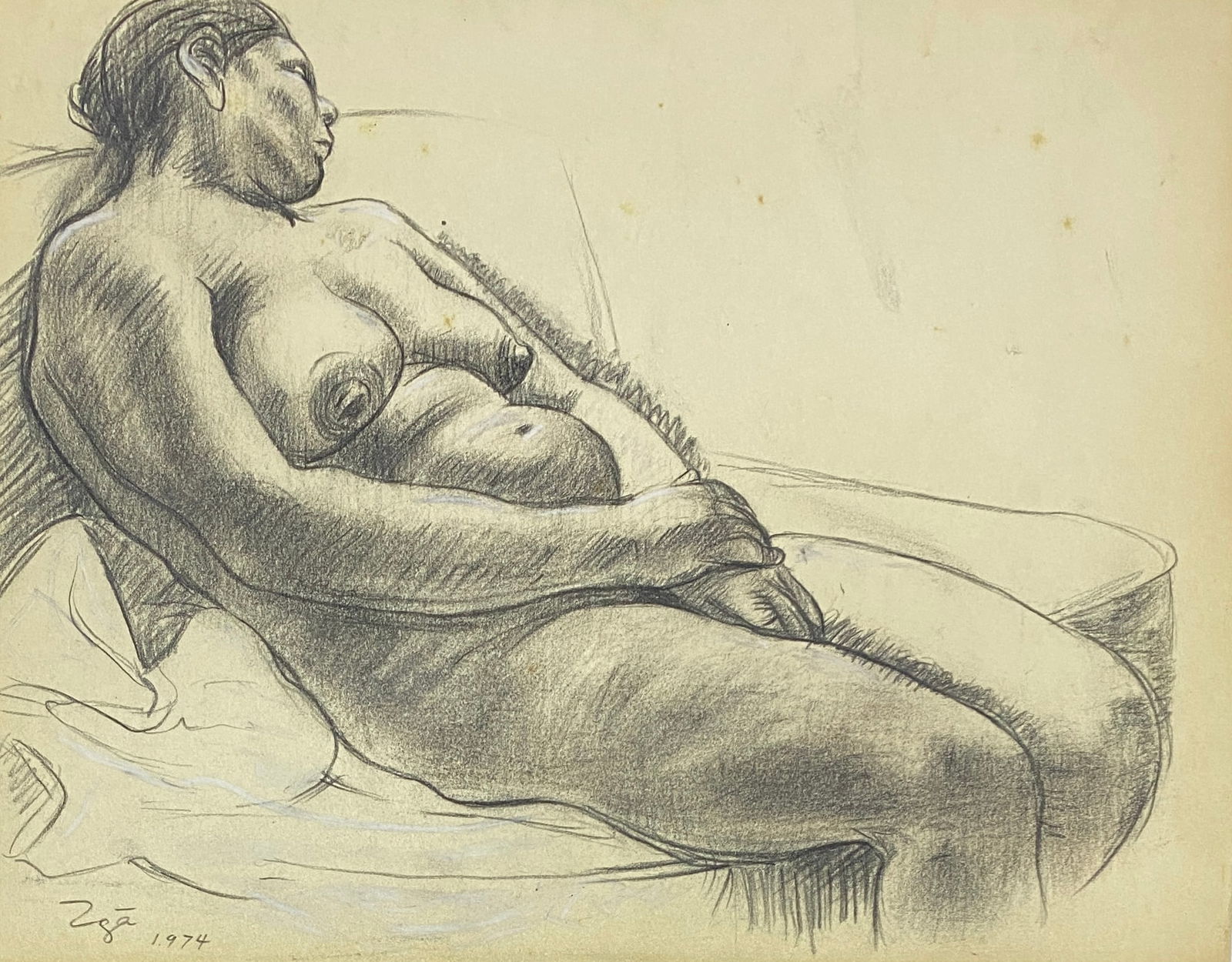 Francisco ZUNIGA 1912-1998 PAINTING (Style Of) (1 of 2)