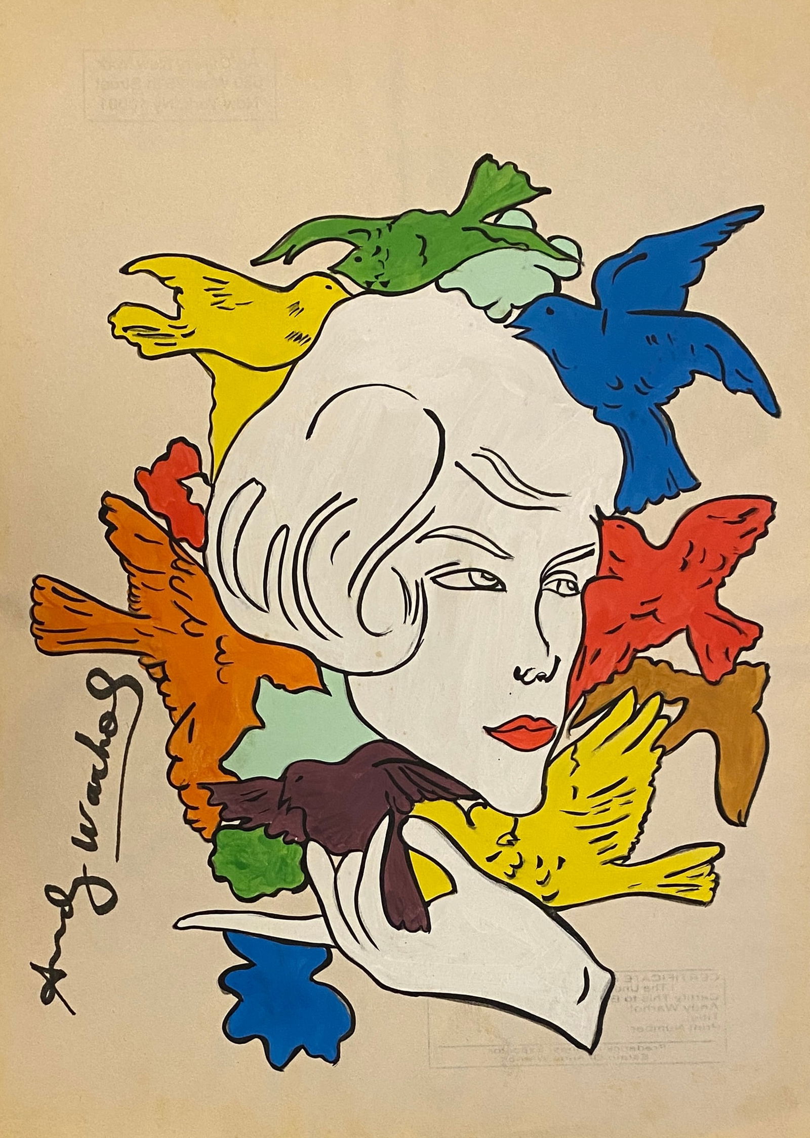 Andy Warhol American, 1928-1987 Mickey Mouse (Style Of) (1 of 2)