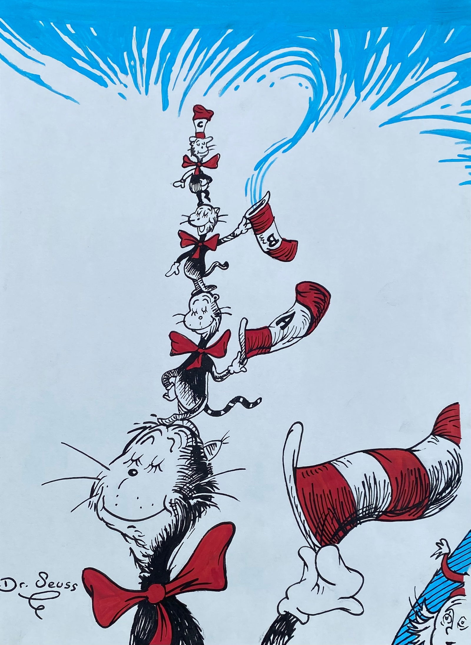 DR. SEUSS American 1921-1990 Sketch/Paper (Style Of) (1 of 2)