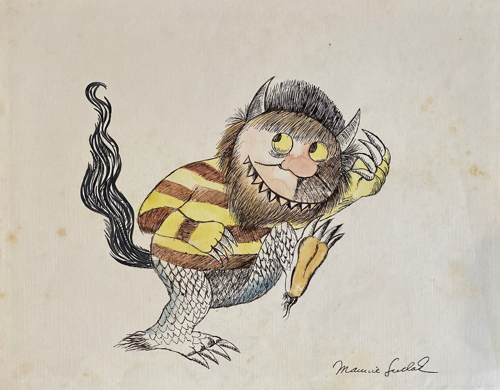 Maurice Bernard Sendak INK ON PAPER - STYLE OF (1 of 2)