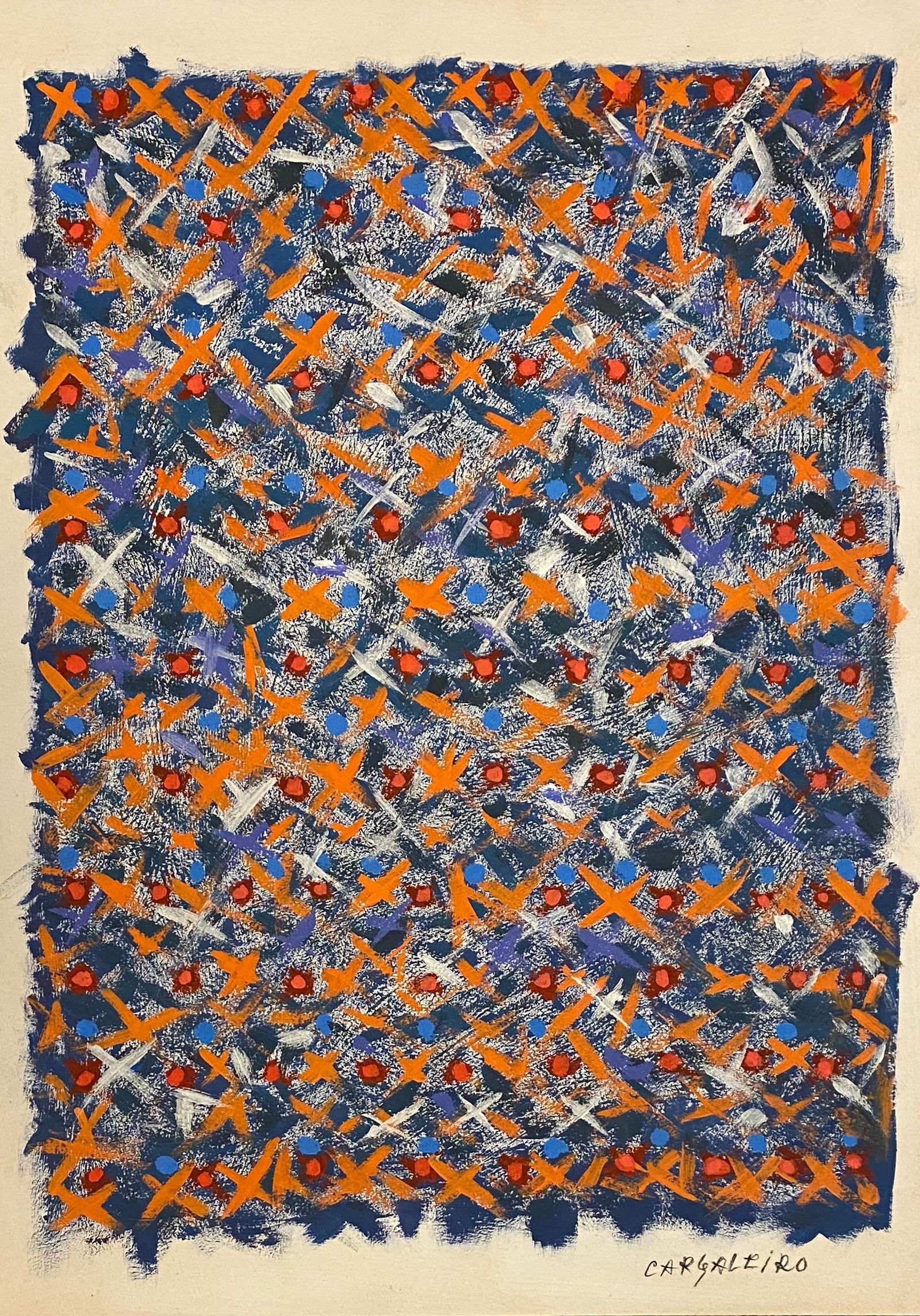 MANUEL CARGALEIRO (b.1927) - 'Untitled' Style Of (1 of 2)