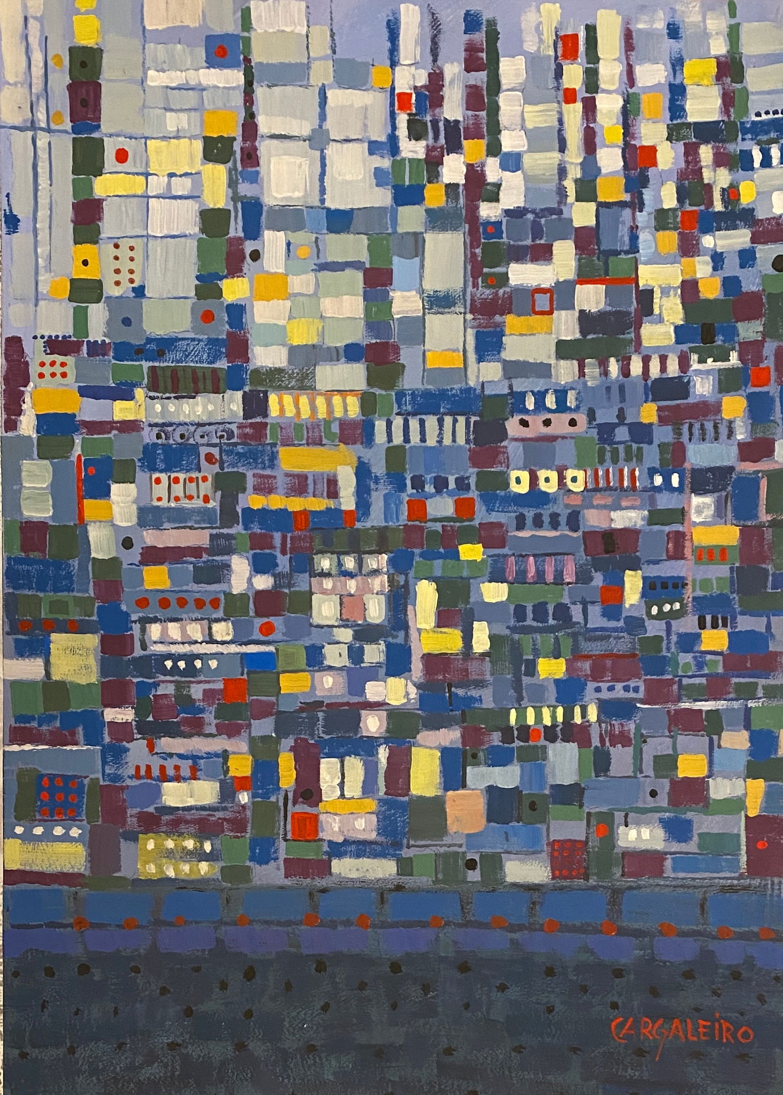 MANUEL CARGALEIRO (b.1927) - 'Untitled' Style Of (1 of 2)