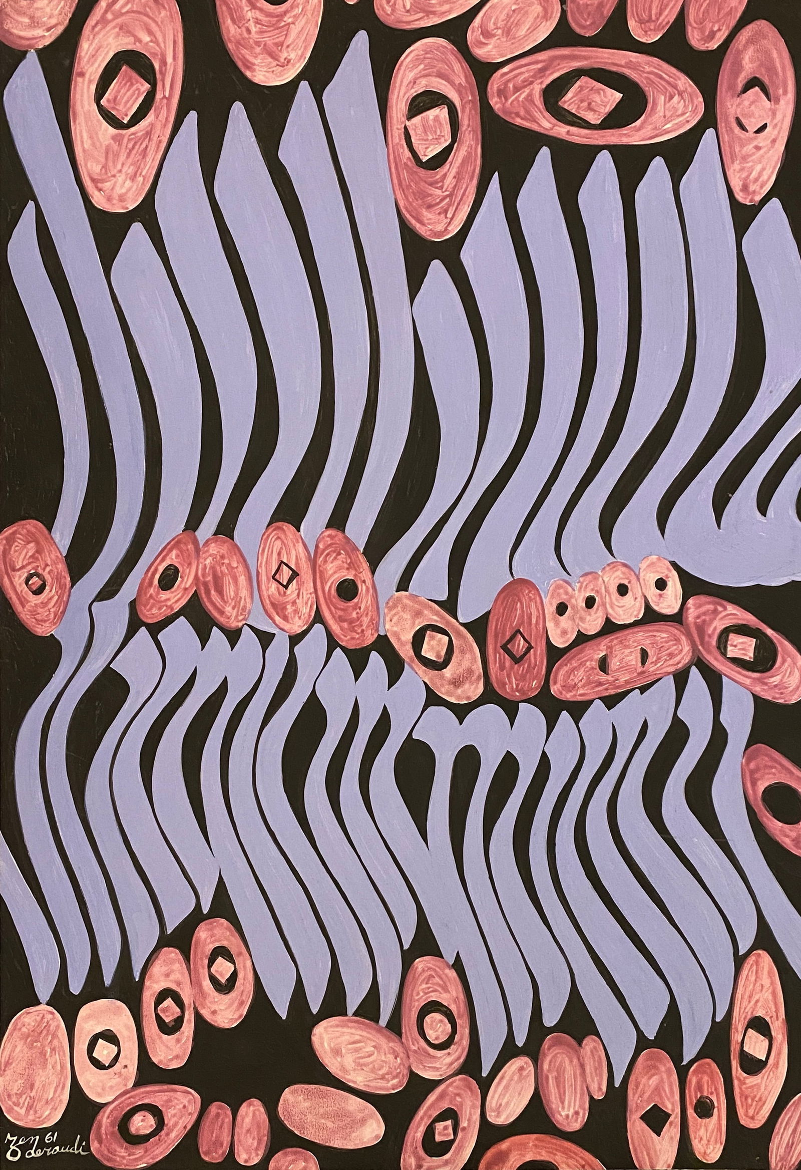 Charles Hossein Zenderoudi Iran, born 1937 (Style Of) (1 of 2)