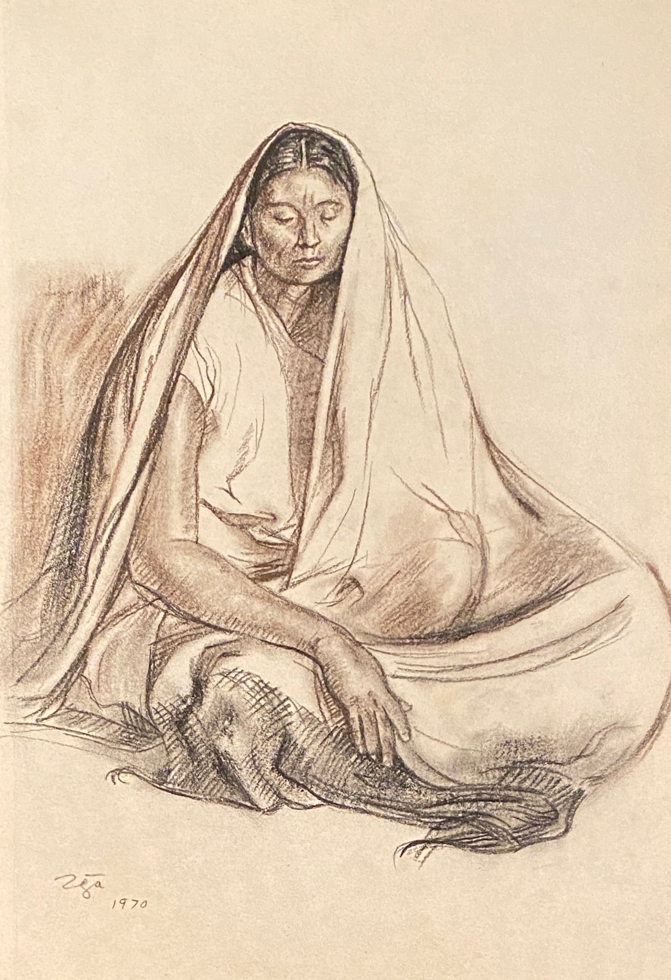 Francisco ZUNIGA 1912-1998 PAINTING (Style Of) (1 of 2)