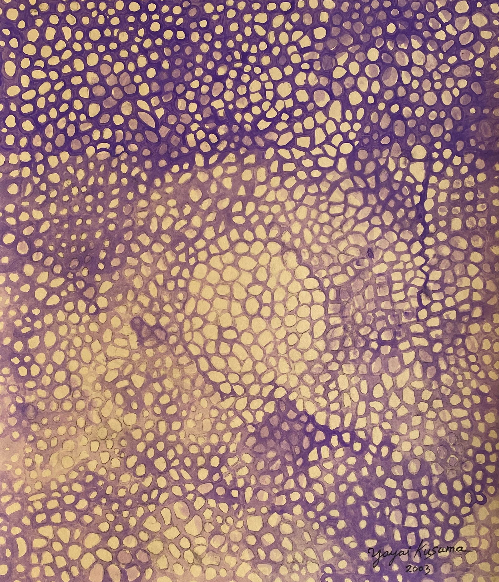 Yayoi Kusama drawing - Style of (1 of 2)