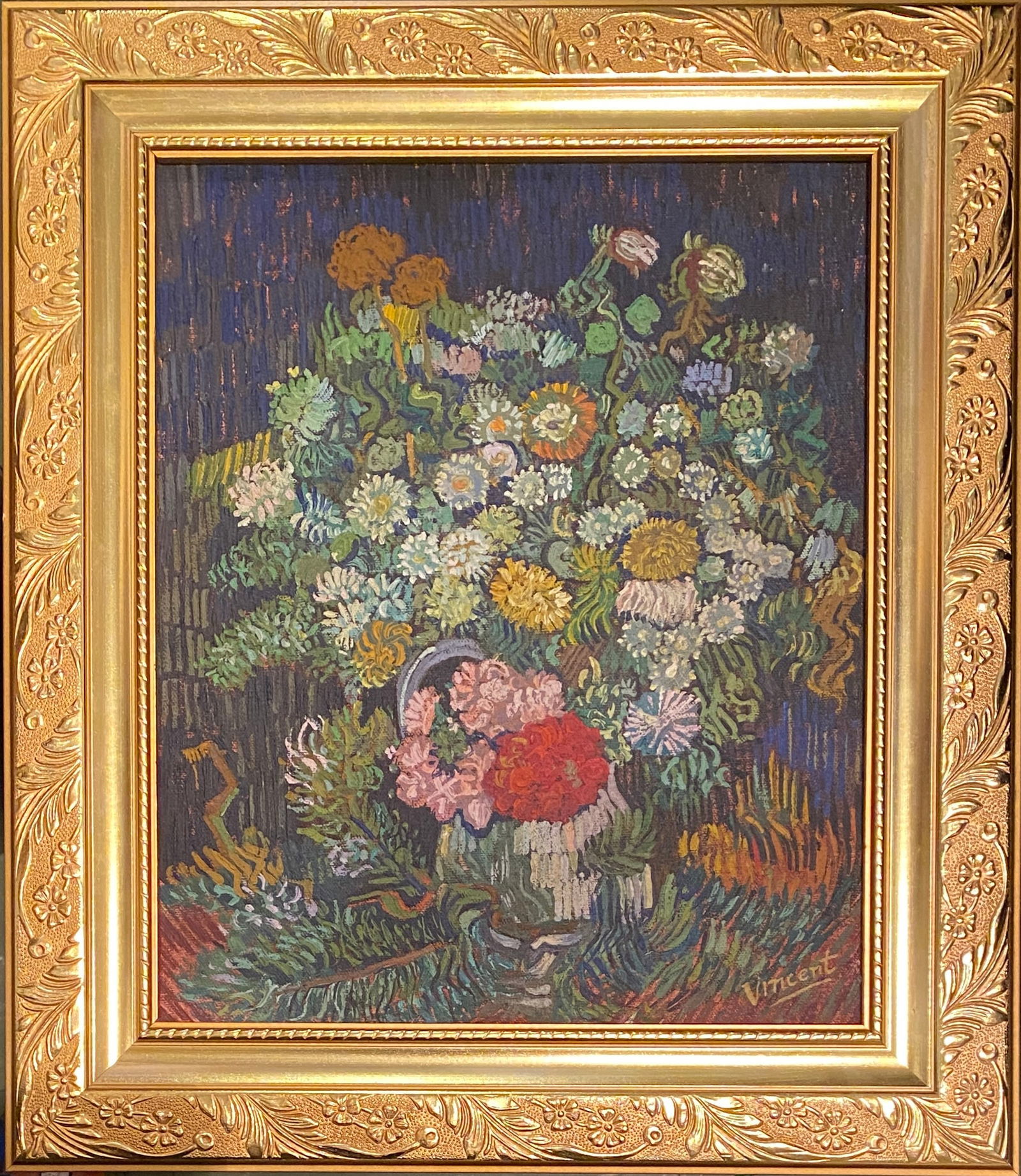 Vincent Van Gogh Dutch 1853-1890 Oil painting on Wood in the style of. (1 of 6)
