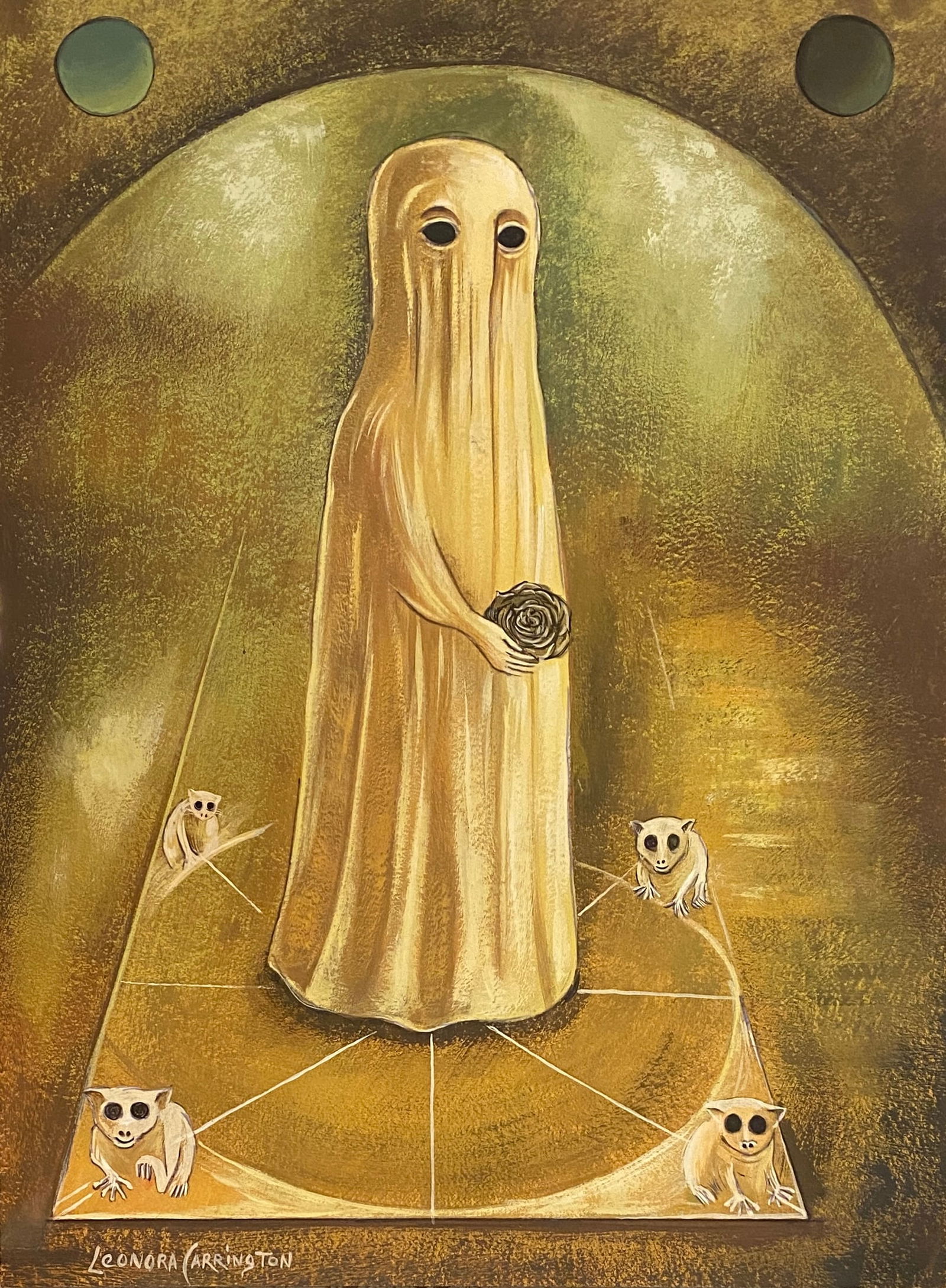 Leonora Carrington, Mixed Media on paper (Style Of) (1 of 2)