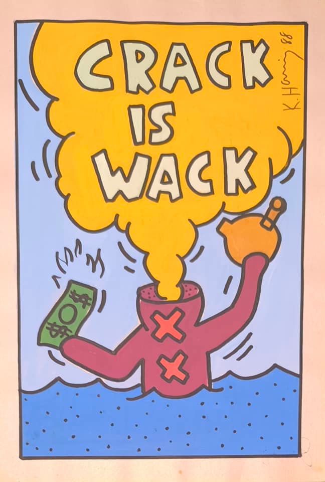 KEITH HARING MARKER ON PAPER STYLE OF (1 of 2)