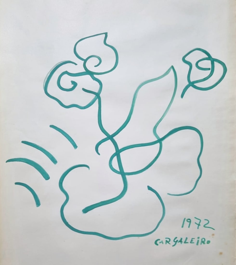 MANUEL CARGALEIRO (b.1927) - 'Untitled' Style Of (1 of 2)