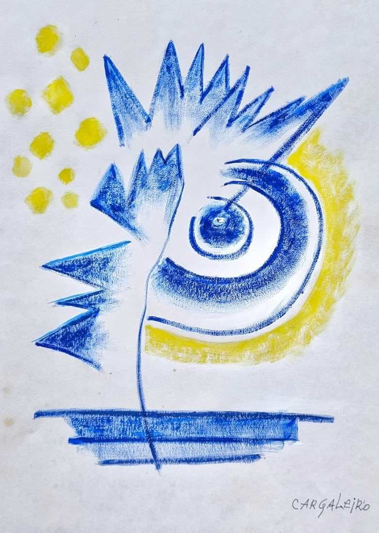 MANUEL CARGALEIRO (b.1927) - 'Untitled' Style Of (1 of 2)