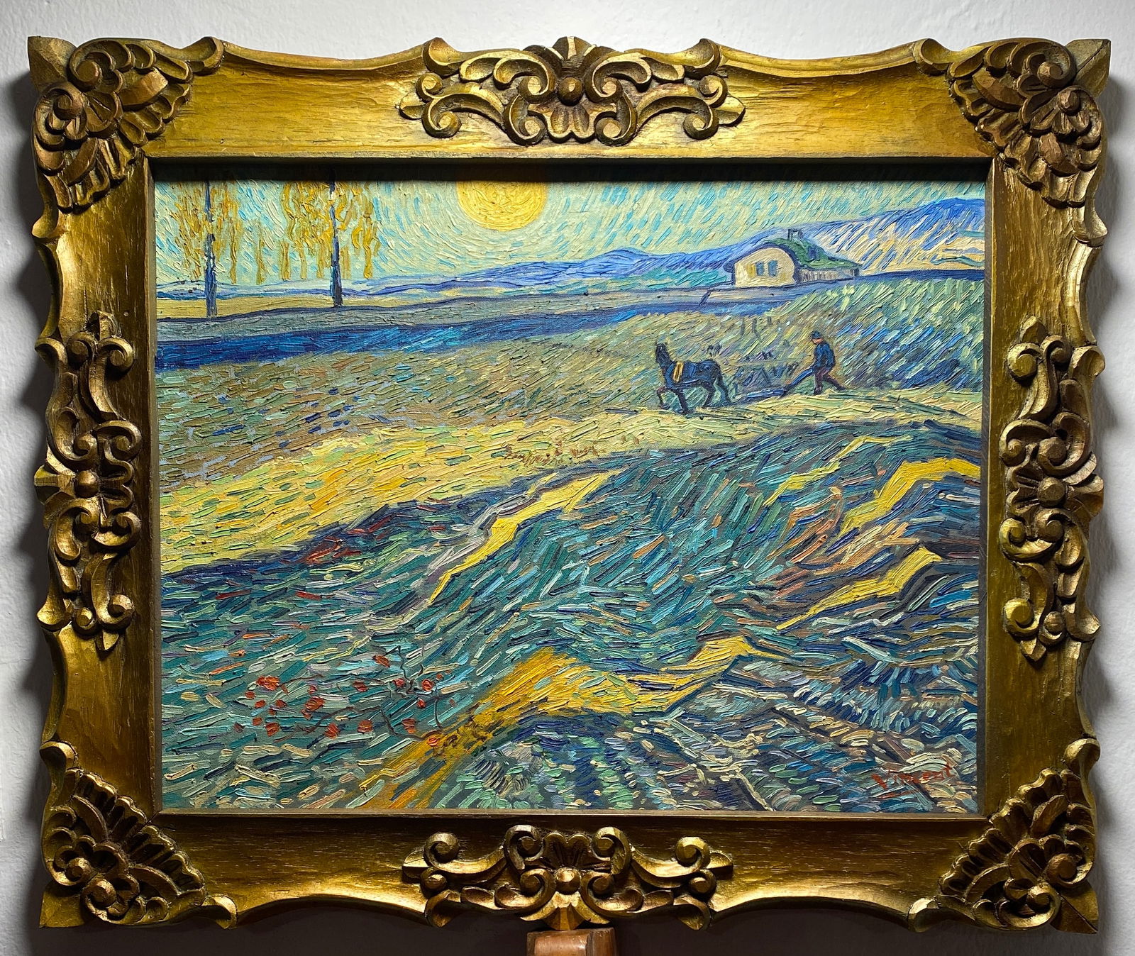 Vincent Van Gogh Dutch 1853-1890 Oil painting on Canvas in the style of. (1 of 3)