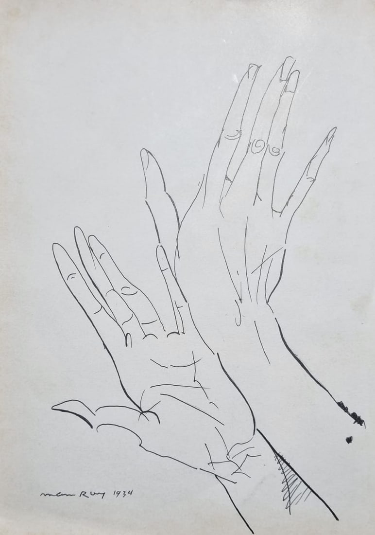Man Ray Ink on paper Surrealist (Style Of) (1 of 2)