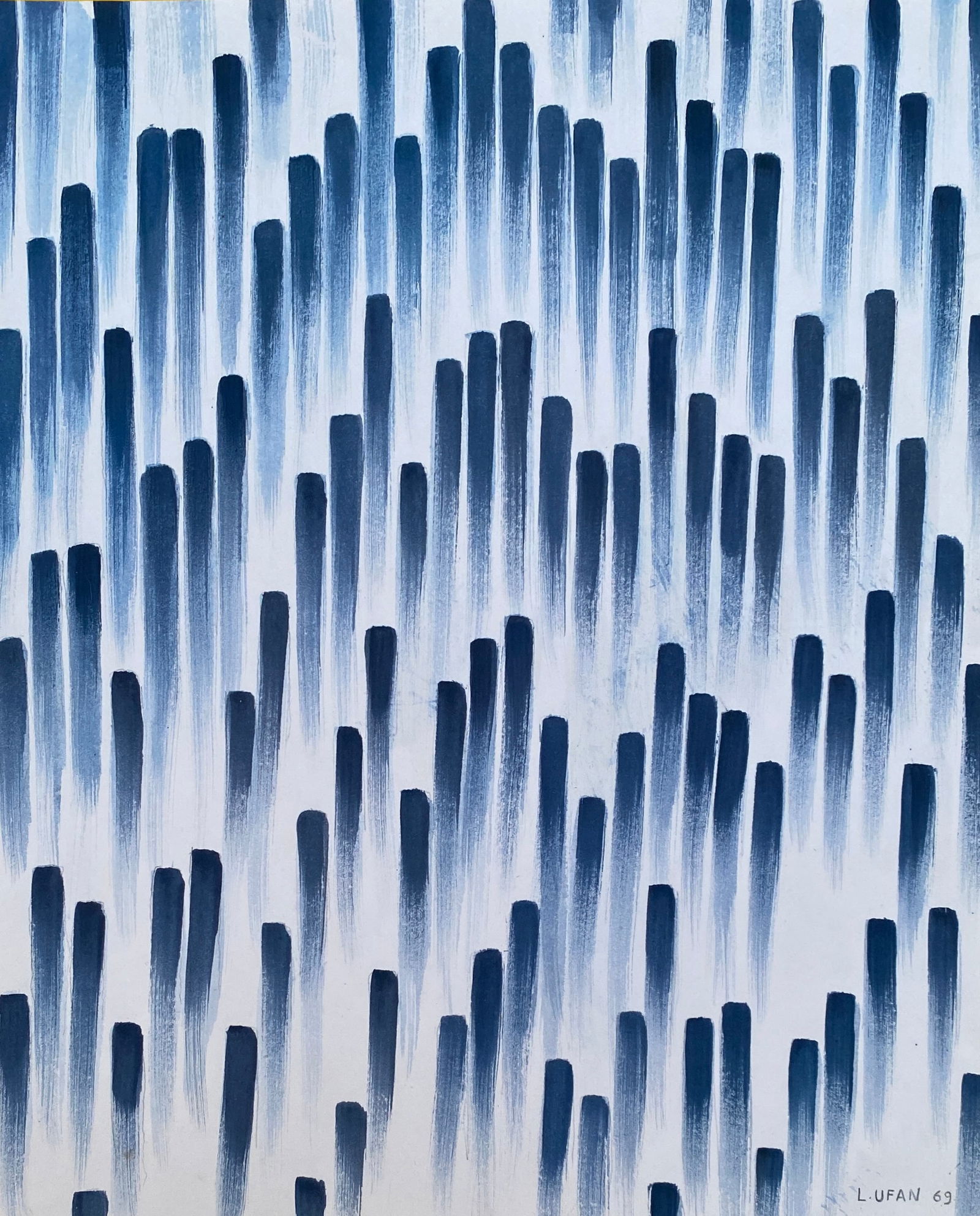 Lee Ufan (B. 1936), Watercolor Painting (Style Of) (1 of 2)