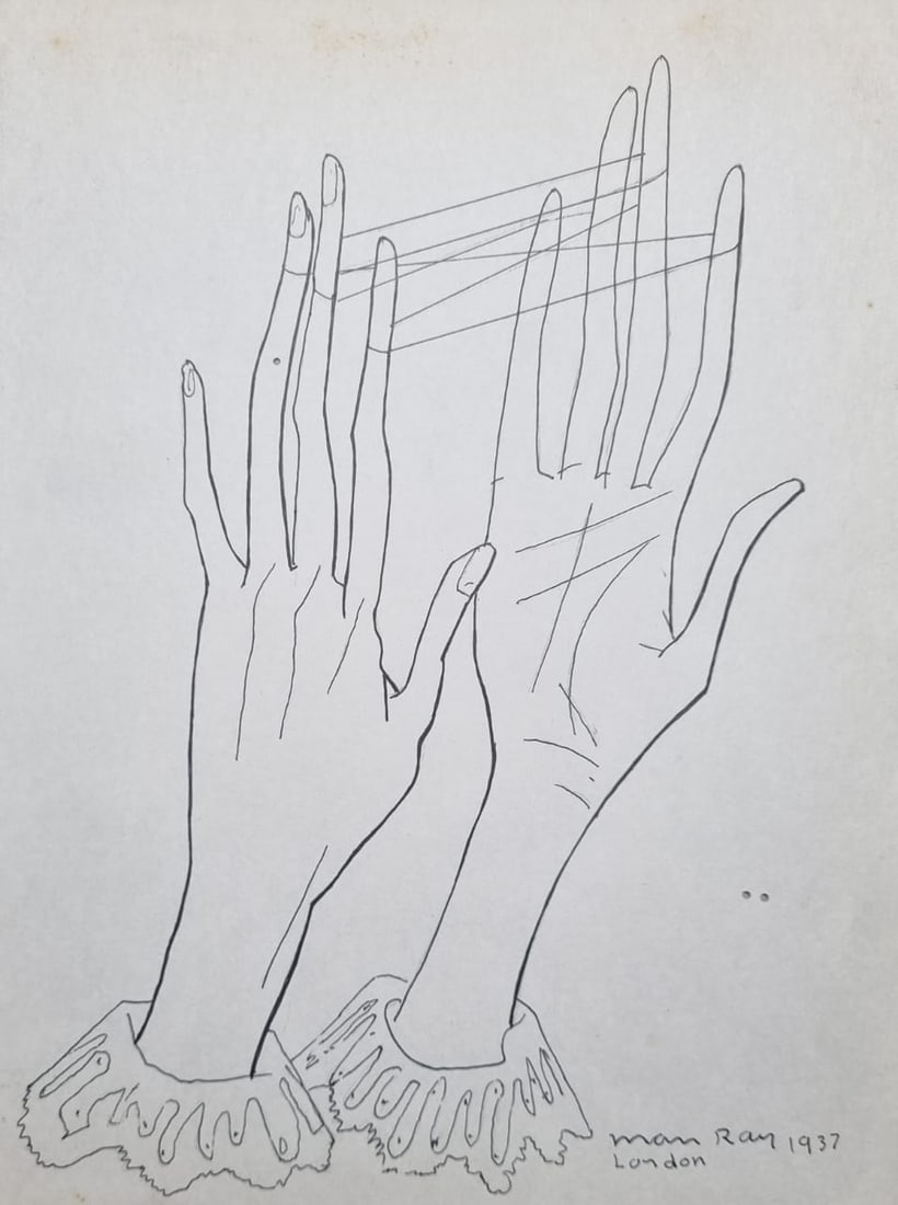 Man Ray Ink on paper Surrealist (Style Of) (1 of 2)