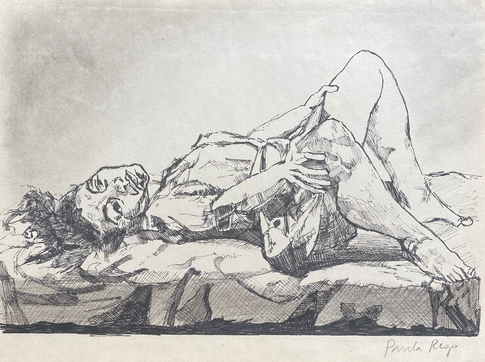 Paula Rego Portuguese/British b.1935 (Style Of): This lot consists of a Mixed Media on paper in the style of the painter Paula Figueiroa Rego. Paula Figueiroa Rego, known as Paula Rego? was a Portuguese painter and illustrator living in Great Britai