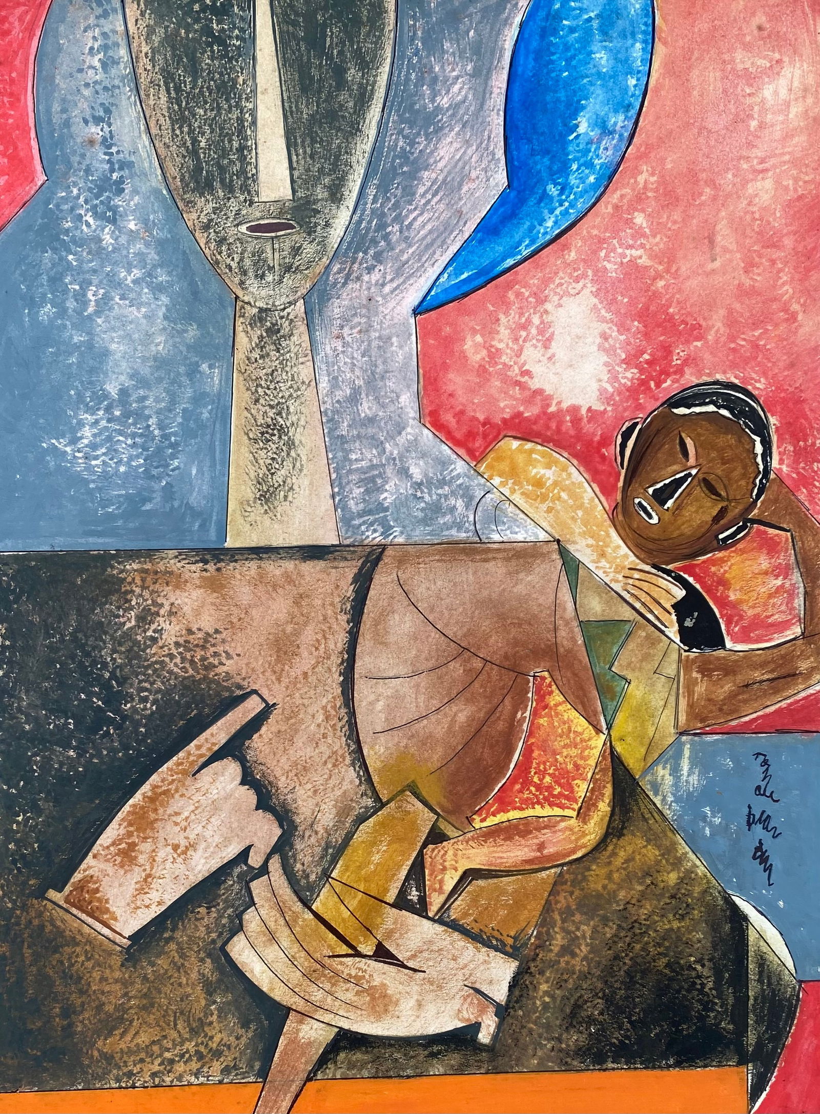 Romare Bearden, Mixed Media (Style Of) (1 of 2)