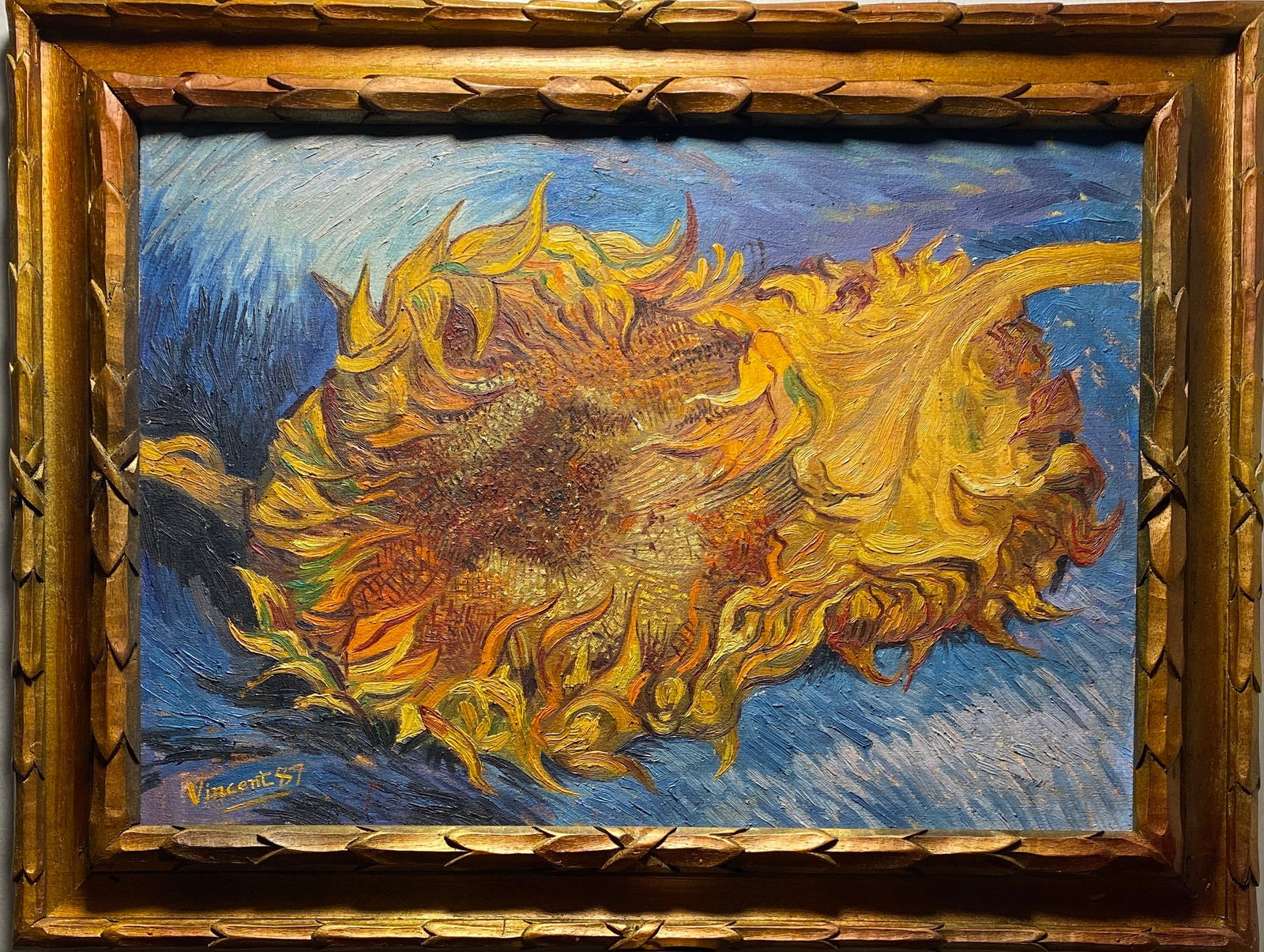 Vincent Van Gogh Dutch 1853-1890 Oil painting on Canvas in the style of. (1 of 4)