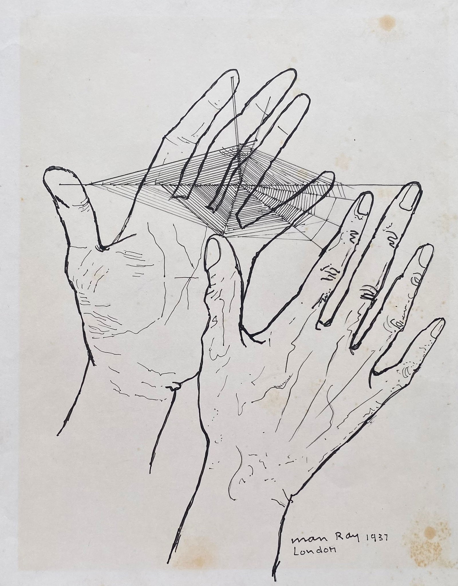 Man Ray Ink on paper Surrealist (Style Of) (1 of 2)