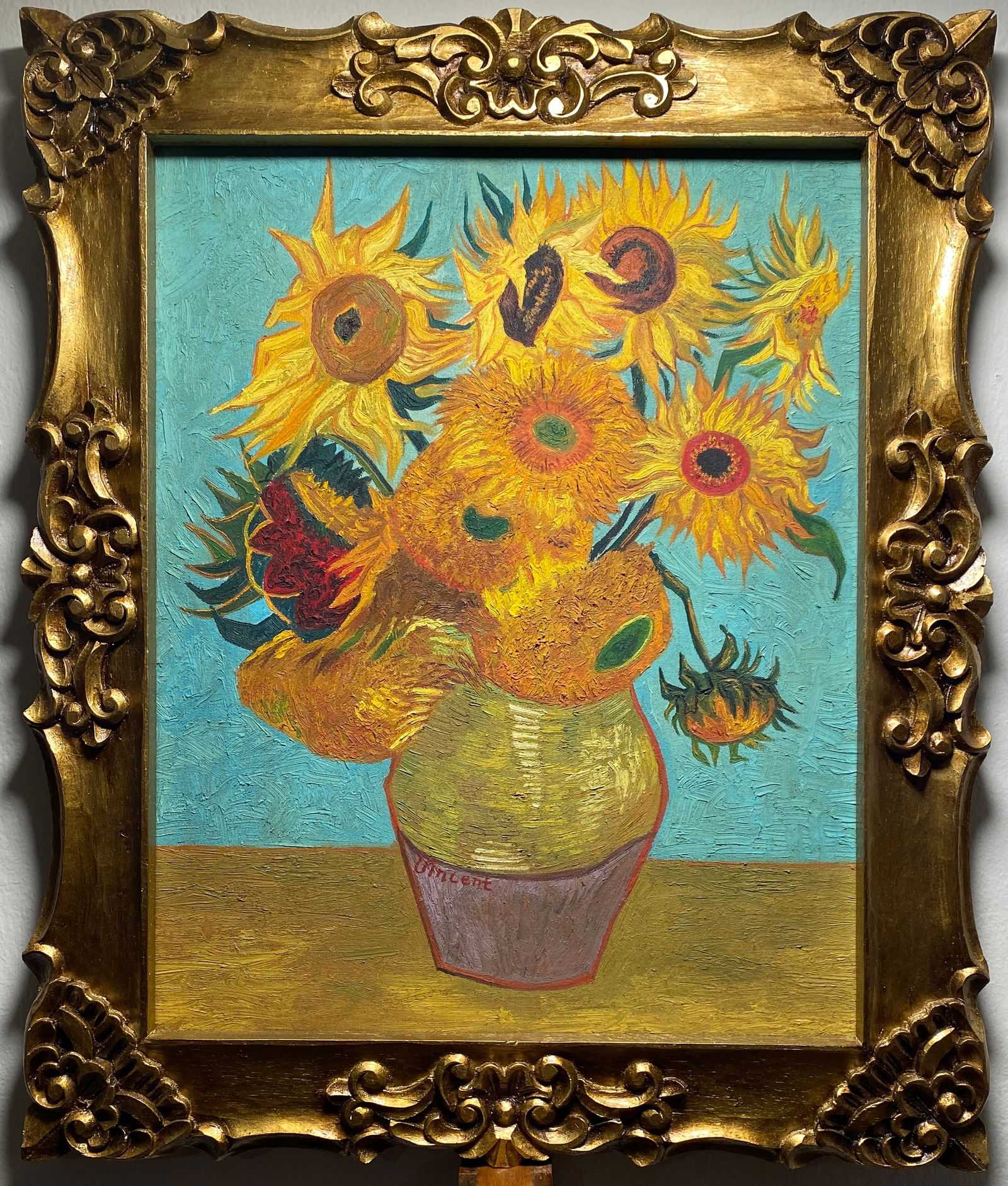Vincent Van Gogh Dutch 1853-1890 Oil painting on Canvas in the style of. (1 of 4)