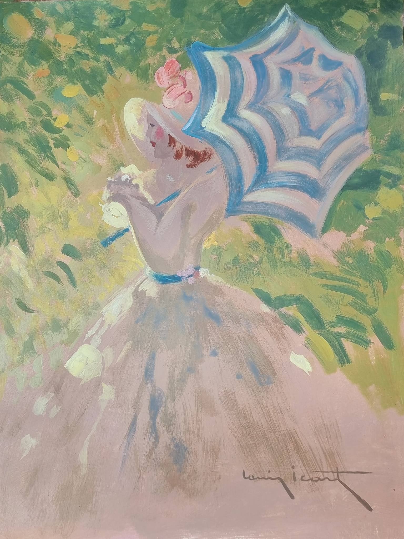 Louis Icart Mixed Technique (Style Of) (1 of 2)