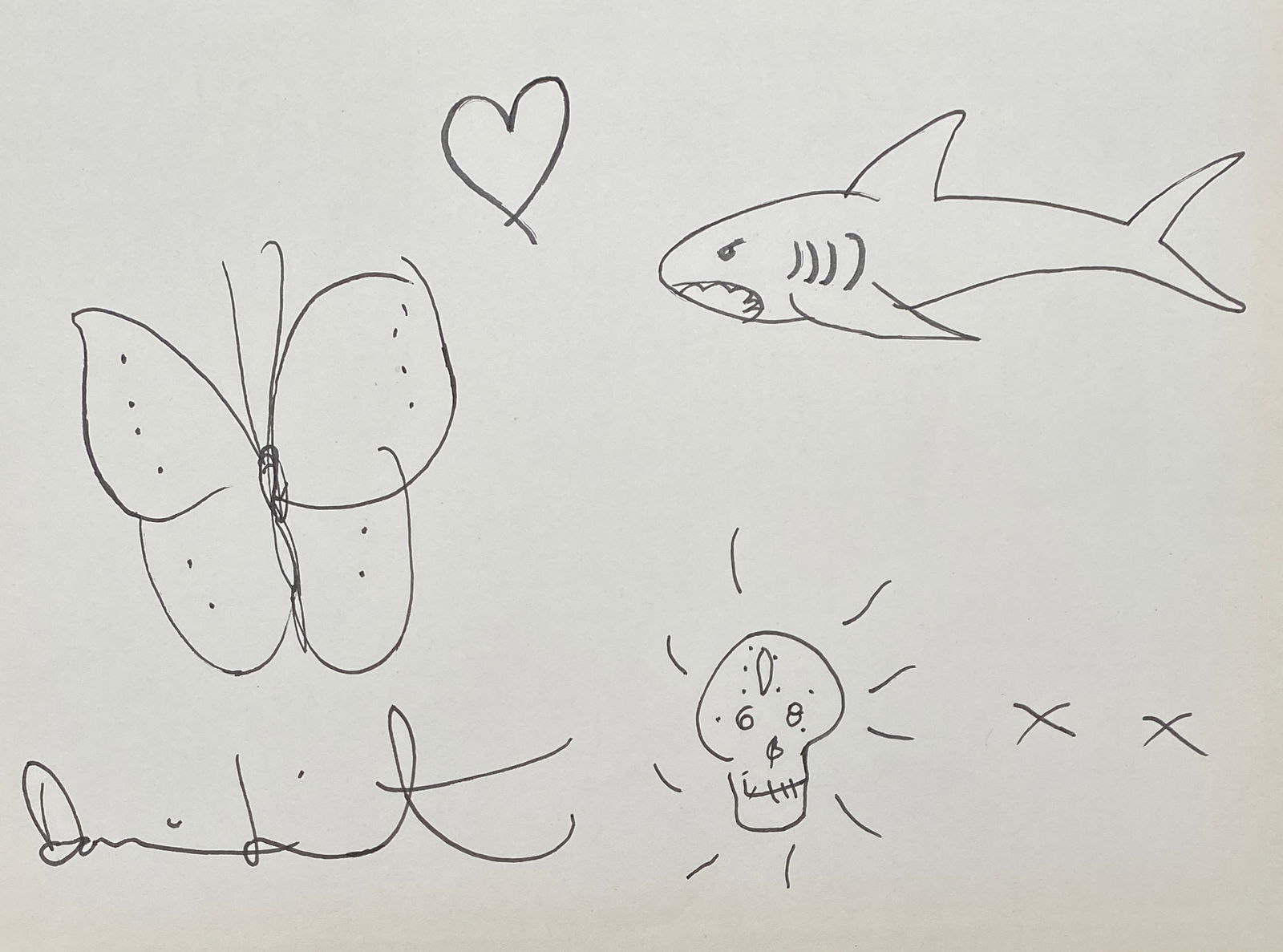 Damien Hirst Ink On Paper (Style Of) (1 of 2)