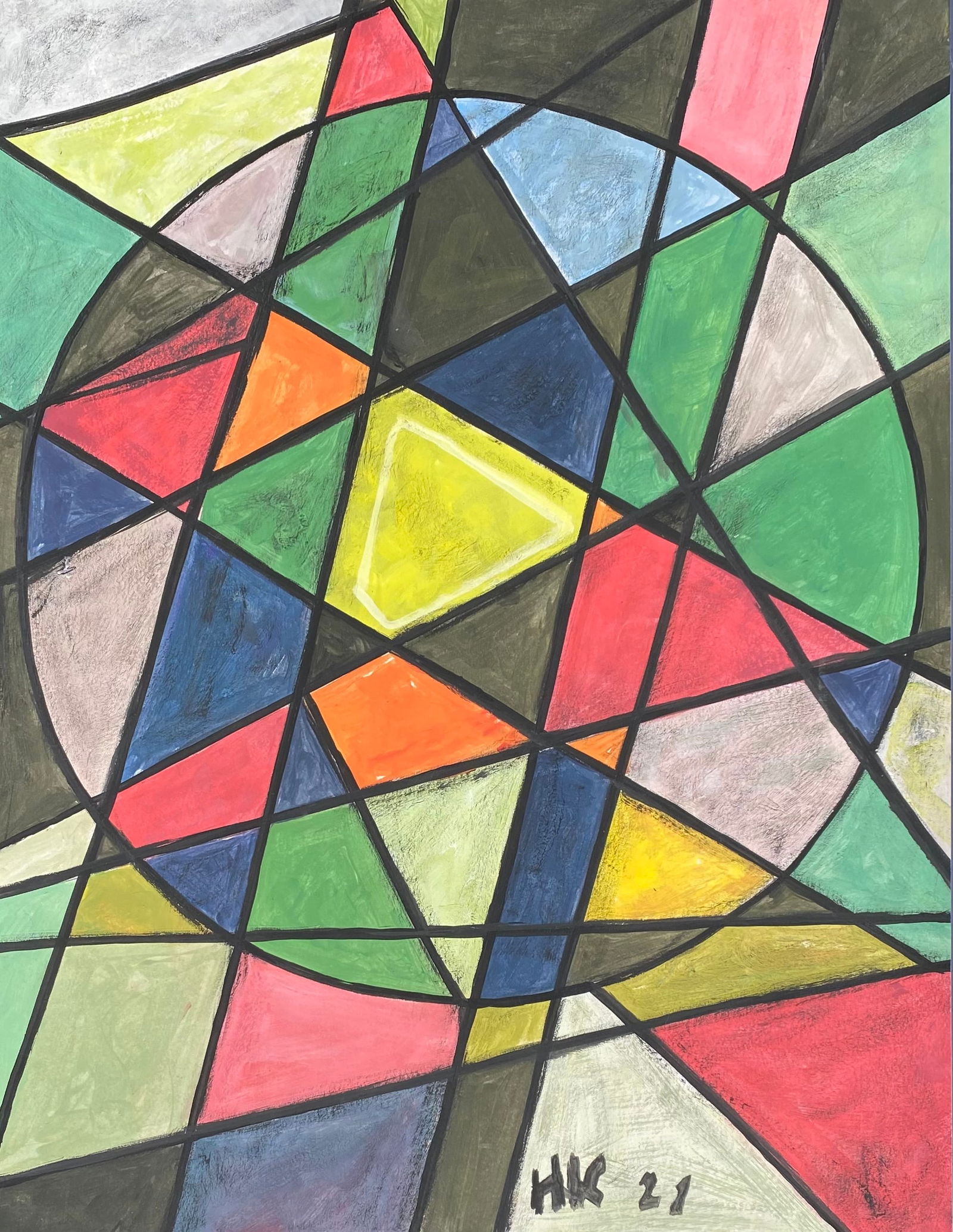 Ivan Kliun (1873-1943) Watercolor & Gouache (Style Of) (1 of 4)