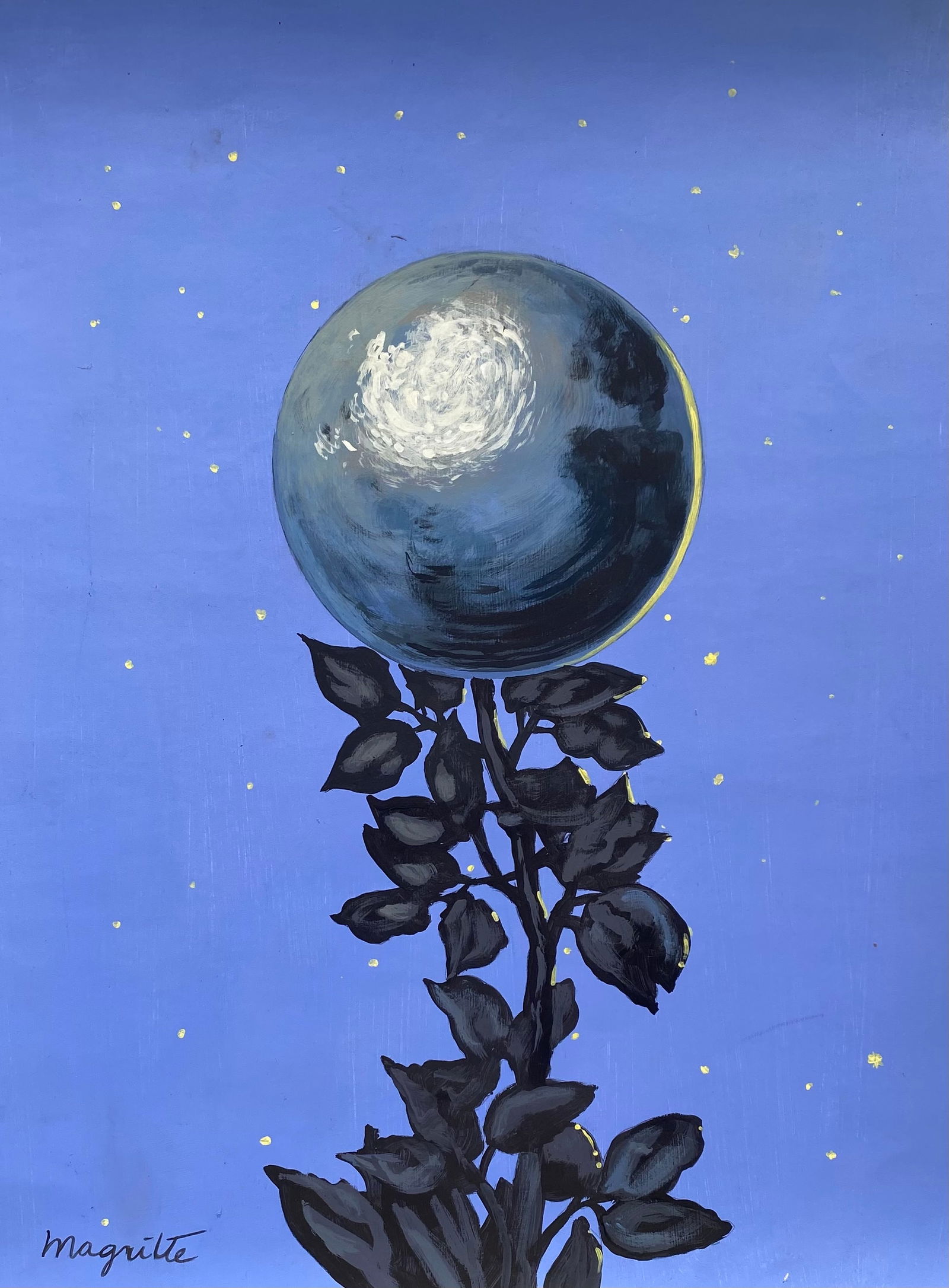 Painting on Paper - Rene Magritte (Style Of) (1 of 2)