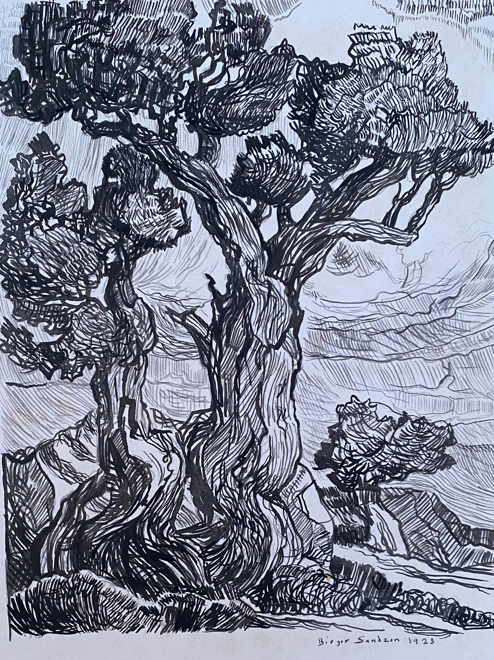 Birger Sandzen - Ink (Style Of) (1 of 2)