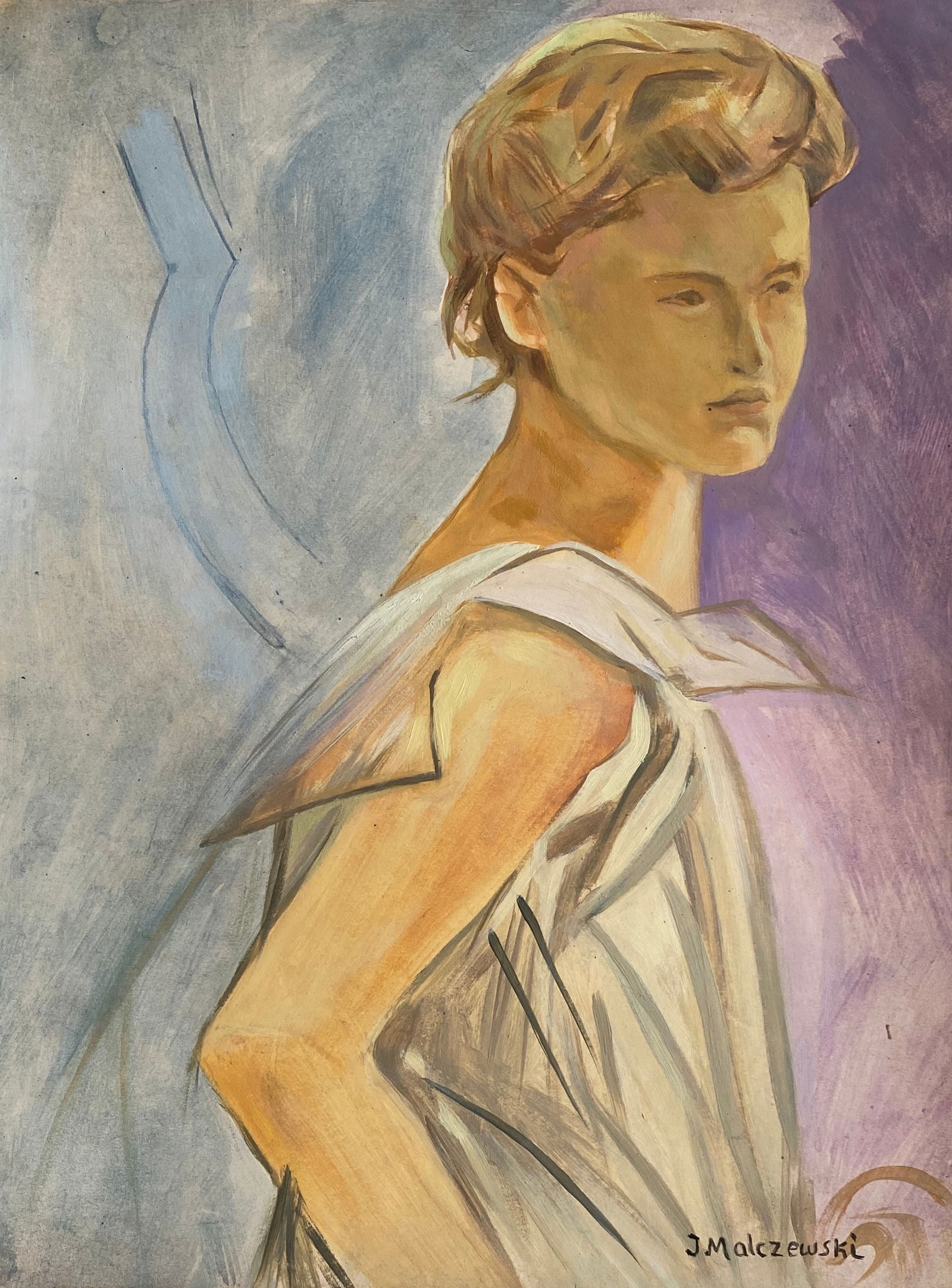 Jacek Malczewski Watercolor On Paper Style Of (1 of 2)